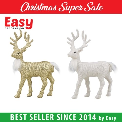 Patung Boneka Rusa Gantung Natal Dekorasi Christmas Deer Easy Decoration