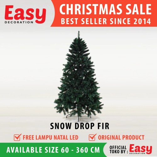 Pohon Natal Snow Drop Fir Ukuran 2 - 12 Feet Christmas Tree