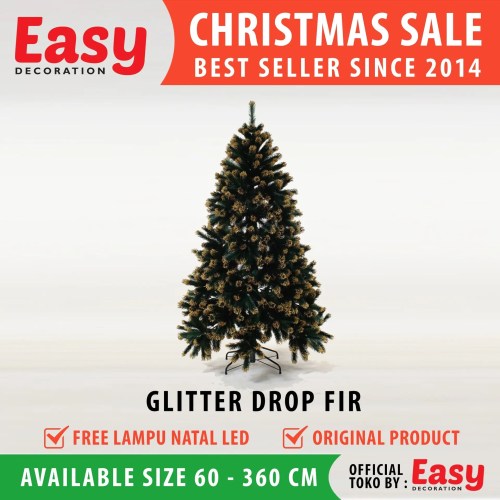 Pohon Natal Glitter Fir Ukuran 2 - 12 Feet Christmas Tree