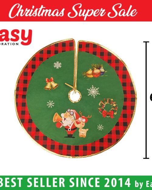 Alas Kaki Pohon Natal 60 cm Karpet Christmas Tree Mat Easy Decoration
