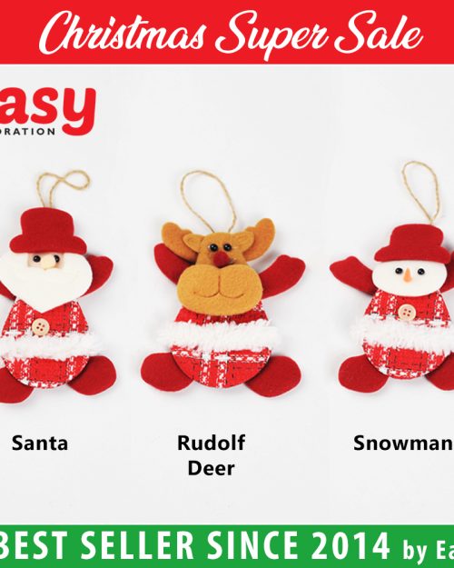 Hiasan Gantungan Pohon Natal Boneka Christmas Doll Easy Decoration