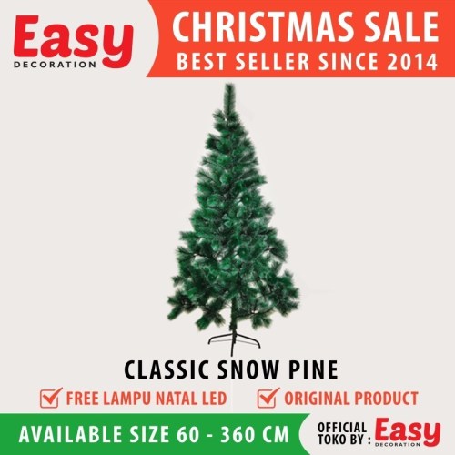 Flash Sale! Pohon Natal 5 – 9 feet Classic Snow Pine