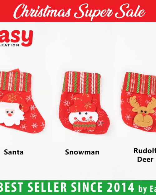 Hiasan Gantungan Pohon Natal Kaos Kaki Christmas Socks Easy Decoration