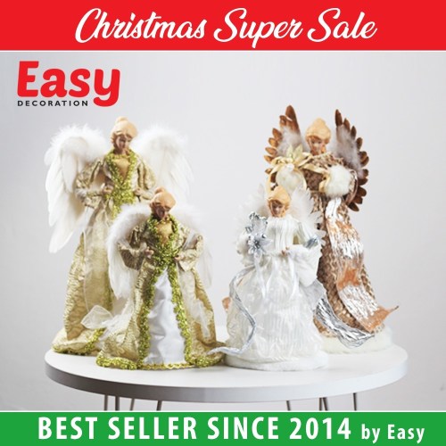 Hiasan Natal Malaikat Angel Aksesoris Christmas Ornament 45 cm Easy Decoration