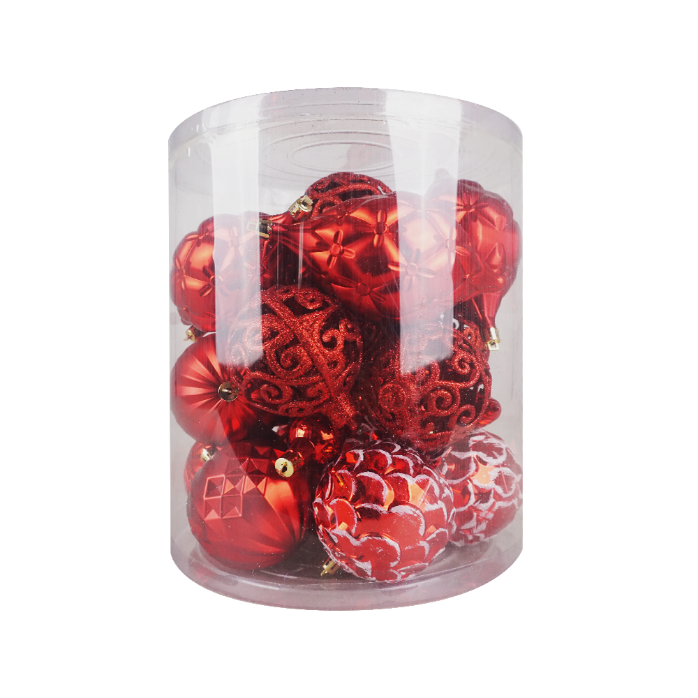 Bola Natal 8 cm Mix Christmas Decoration Balls 25 Pcs Easy Decoration - Gambar 3