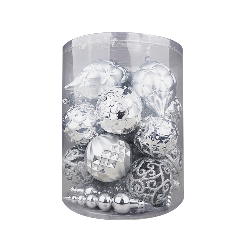 Bola Natal 8 cm Mix Christmas Decoration Balls 25 Pcs Easy Decoration - Gambar 2