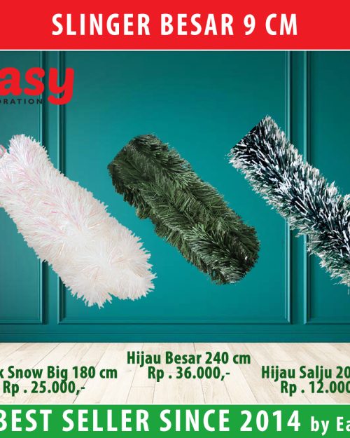 Slinger Natal Tinsel Besar Buntut Tupai Easy Decoration