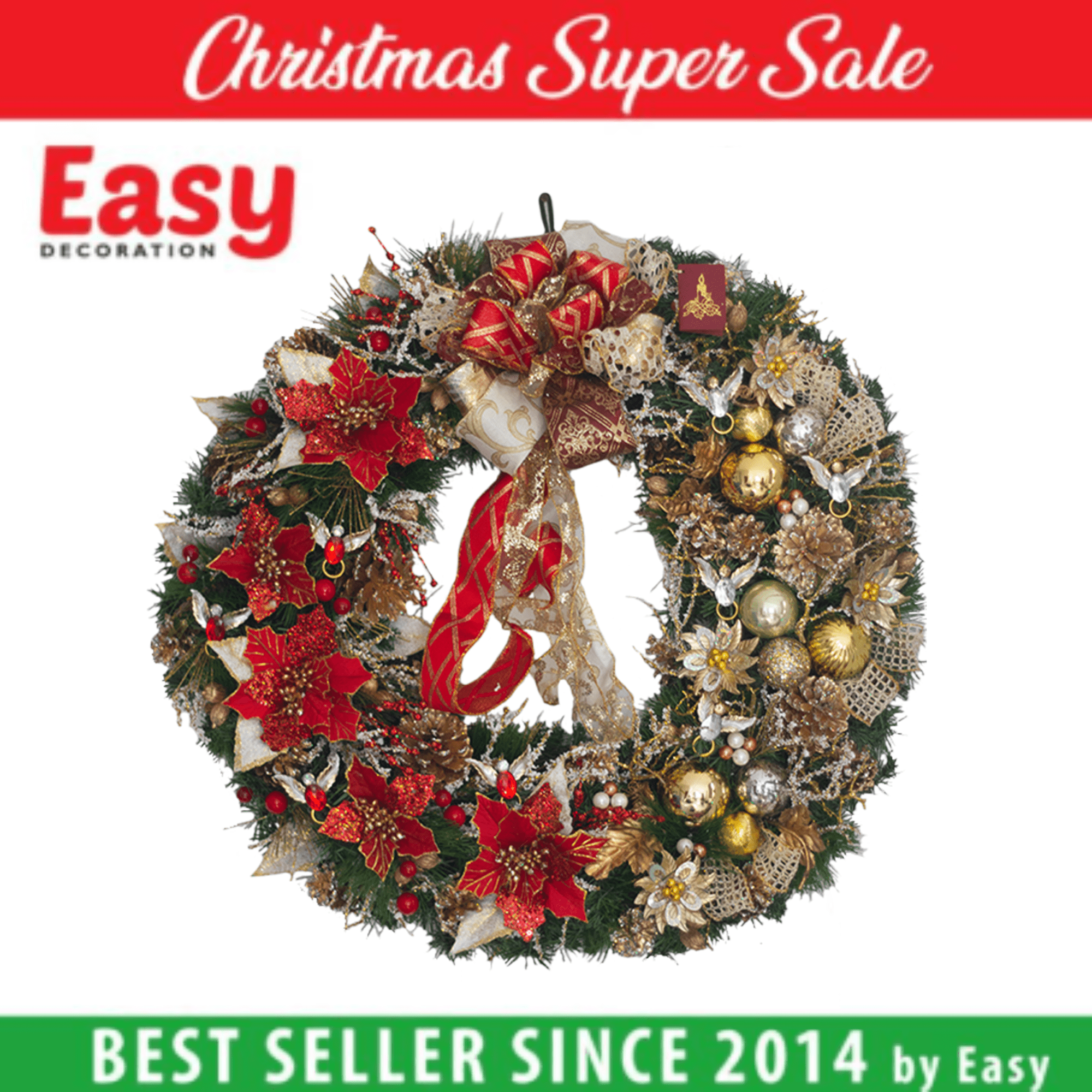 Krans Natal Wreath King 60 cm Easy Decoration