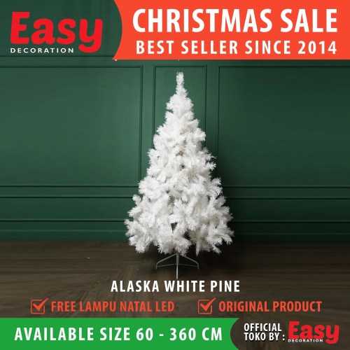 Pohon Natal Alaska White Pine Ukuran 3 - 12 Feet Christmas Tree