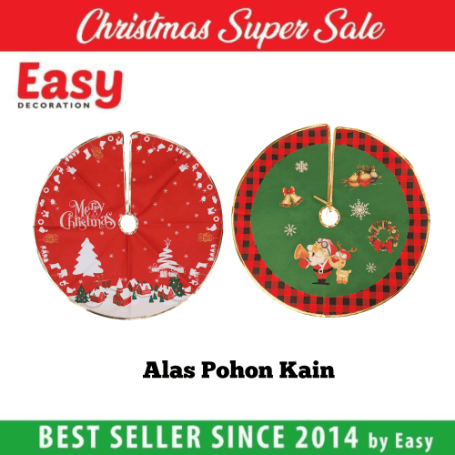 Alas Kaki Pohon Natal 60 cm Karpet Christmas Tree Mat Easy Decoration