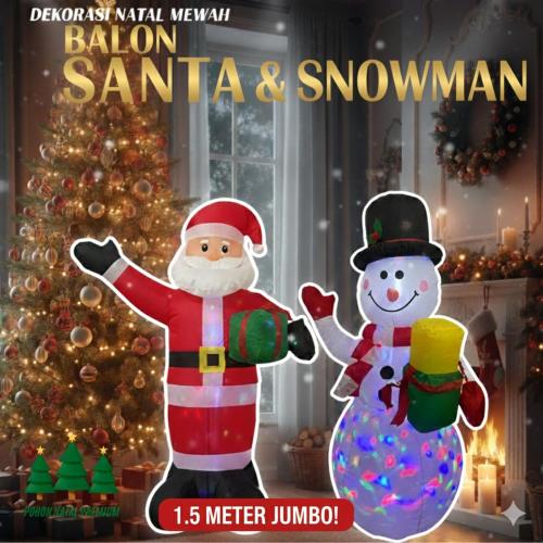 Boneka Angin Merry Christmas - Christmas Decoration